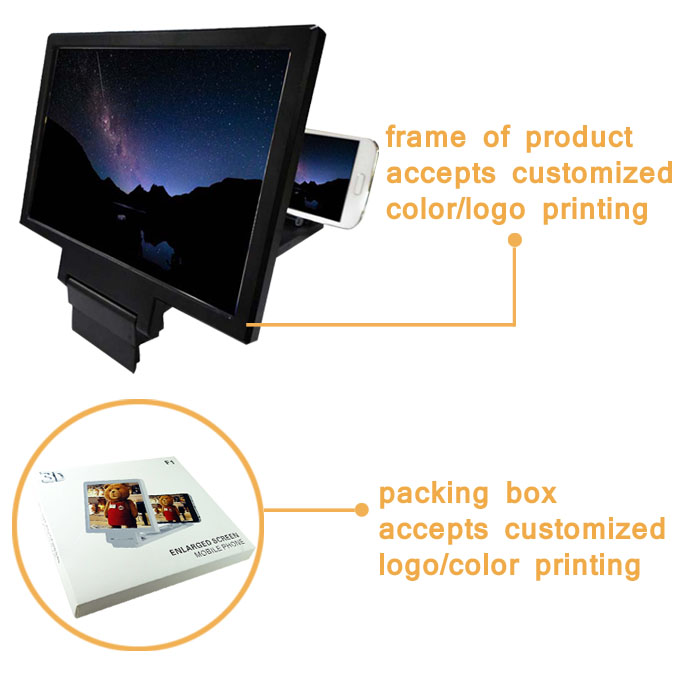Adjustable 3D Enlarged Mobile Phone Screen Magnifier