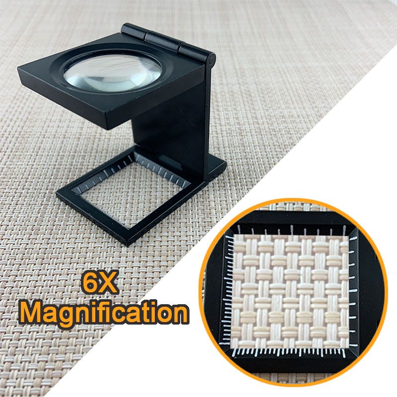 6x magnification linen tester for thread counting